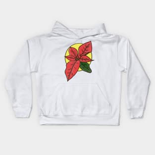 Poinsettia Kids Hoodie